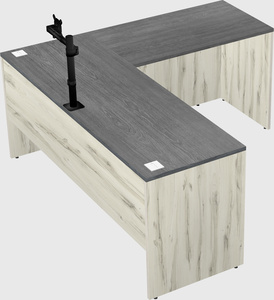 L-shaped office desk