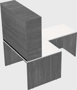 L-shaped office desk
