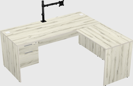 L-shaped office desk
