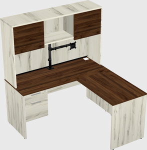 L-shaped office desk
