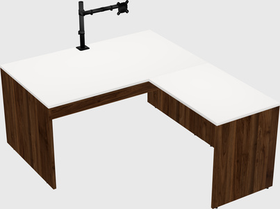 L-shaped office desk