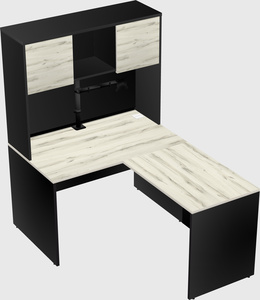 L-shaped office desk