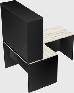 L-shaped office desk