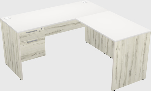 L-shaped office desk