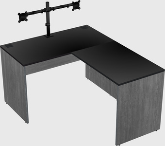 L-shaped office desk