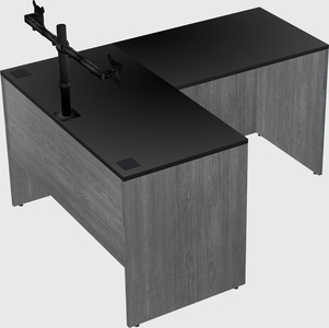 L-shaped office desk