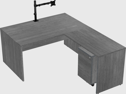L-shaped office desk