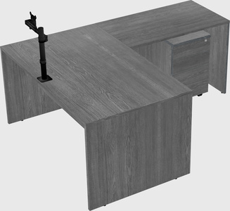 L-shaped office desk