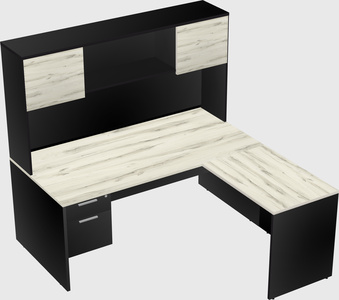 L-shaped office desk