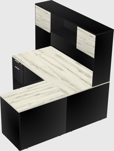 L-shaped office desk