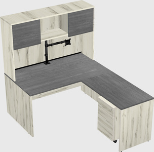 L-shaped office desk