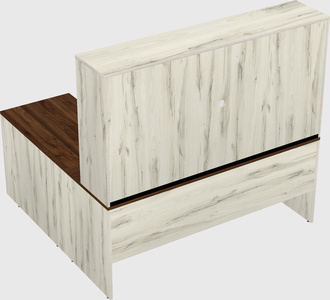 L-shaped office desk