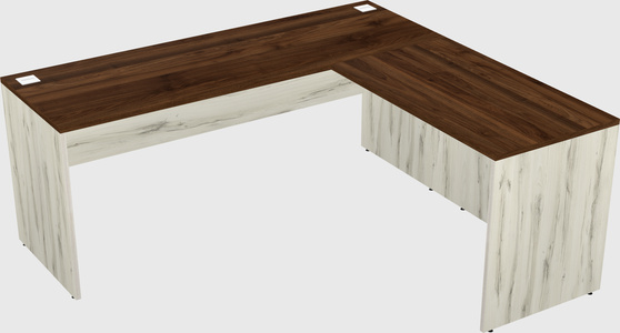 L-shaped office desk