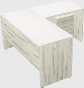 L-shaped office desk