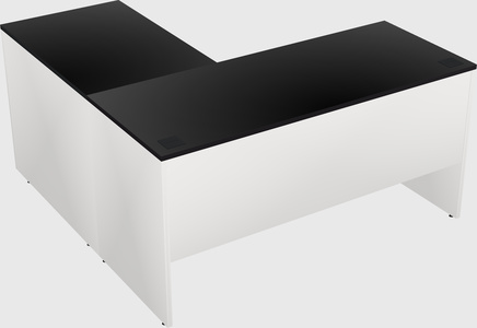 L-shaped office desk