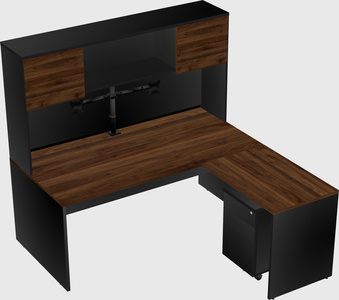 L-shaped office desk