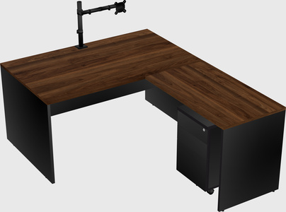 L-shaped office desk