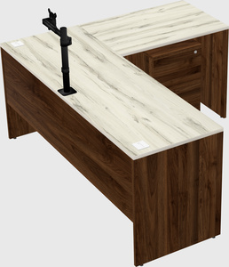 L-shaped office desk