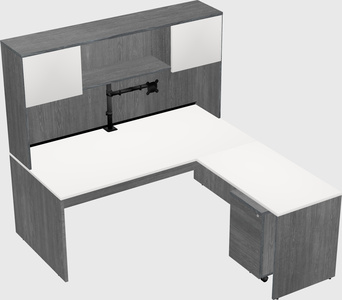 L-shaped office desk