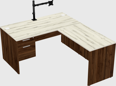 L-shaped office desk