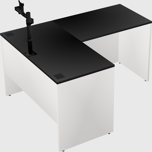 L-shaped office desk