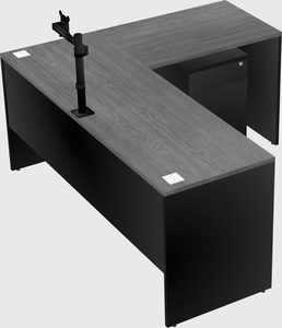 L-shaped office desk