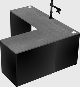 L-shaped office desk