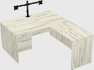 L-shaped office desk