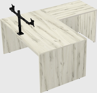 L-shaped office desk