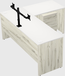 L-shaped office desk
