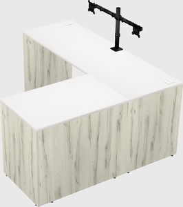 L-shaped office desk