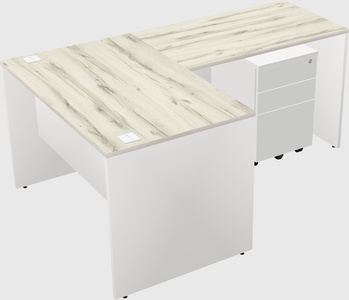 L-shaped office desk