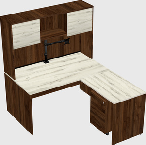 L-shaped office desk
