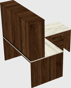 L-shaped office desk