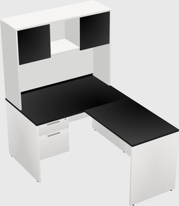L-shaped office desk