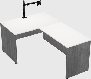 L-shaped office desk