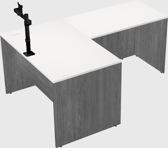 L-shaped office desk