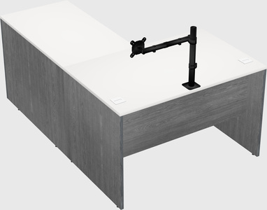 L-shaped office desk