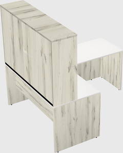 L-shaped office desk