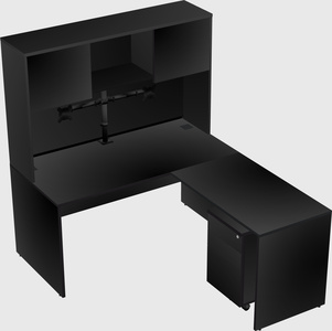 L-shaped office desk