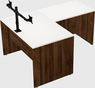 L-shaped office desk