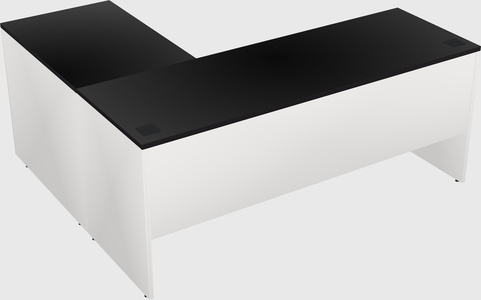 L-shaped office desk