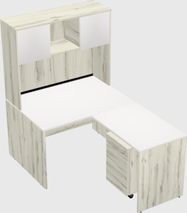 L-shaped office desk