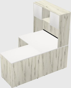 L-shaped office desk