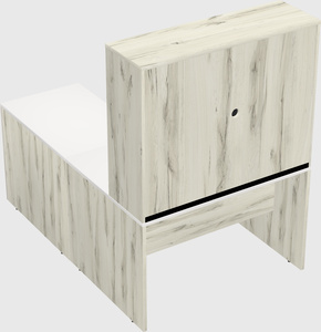 L-shaped office desk
