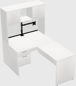L-shaped office desk