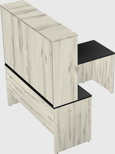 L-shaped office desk