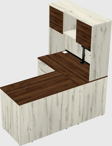 L-shaped office desk