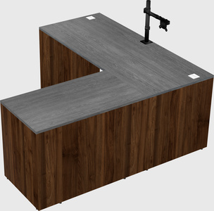 L-shaped office desk