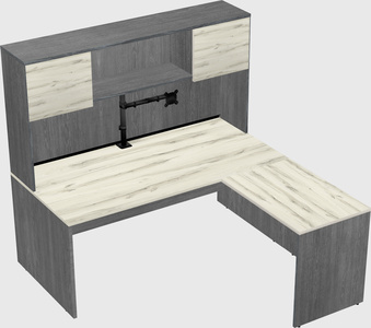 L-shaped office desk